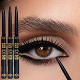 3pcs Black Eyeliner Pencils Waterproof, Sweatproof & Smudge