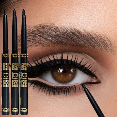 3pcs black eyeliner pencil set waterproof, sweatproof, smudge-resistant

